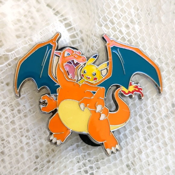 Charizard and Pikachu Celebrations UPC Official Pokemon Enamel Pin 2021 - Picture 1 of 6